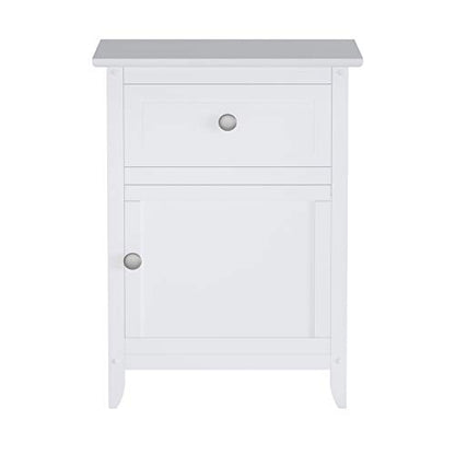 Winsome Eugene Accent Table, 18.90"W x 14.96"D x 25"H, White