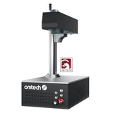 OMTech 30W Autofocus Fiber Laser Marking Machine with Lightburn, Fiber Laser Engraver for Metal Marking, 6" x 6" Workbed Fiber Laser Engraver Cutter with EzCad, 100,000 hr. Life,Metal Etching Machine OMTech