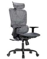 HUANUO Ergonomic Mesh Office Chair with 5-Level Lumbar Support, Computer Gaming Chair with Adjustable Headrest & Armrests, Rocking Tilt, Comfortable High Back Desk Chair for Home Office HUANUO