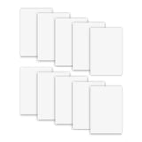 MR.R 10 Pieces 4''x6'' Sublimation Blanks Aluminum Metal Board Matte Pure White Photo Blanks Aluminum Sheet Sign Blanks Sublimation Blank Aluminum Plate for Heat Transfer Printing,0.22 mm Thickness MR.R