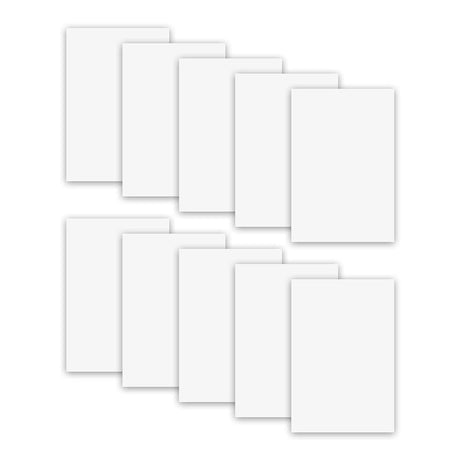 MR.R 10 Pieces 4''x6'' Sublimation Blanks Aluminum Metal Board Matte Pure White Photo Blanks Aluminum Sheet Sign Blanks Sublimation Blank Aluminum Plate for Heat Transfer Printing,0.22 mm Thickness MR.R
