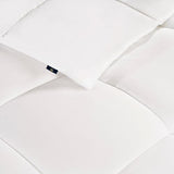 Serta Memory Flex Full/Queen Size Comforter, All Season Duvet Insert, Breathable and Stain Resistant Down Alternative Comforter, Machine Washable, 90 in x 90 in, White Serta
