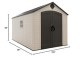 Lifetime Outdoor Storage Shed, 8 x 12.5 Foot Lifetime