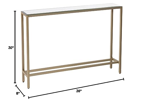 SEI Furniture Southern Enterprises Darrin Narrow Console Table, 36" W, Metallic gold, AMZ7929MC SEI Furniture