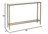 SEI Furniture Southern Enterprises Darrin Narrow Console Table, 36" W, Metallic gold, AMZ7929MC SEI Furniture