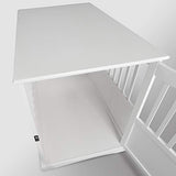 Casual Home Wooden Large Pet Crate, End Table, White 36.50" x 24.00" x 29.25" Casual Home