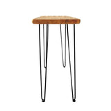Brefhome Narrow Entryway Table, Modern Solid Wood Console Table Behind Sofa, Handcrafted Live Edge Tall Table for Living Room, Hallway, Outdoor Generic