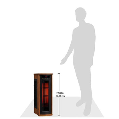 duraflame Electric Tower Heater, Oscillating Tower and Space Heater for Office or Large Room up to 1,000 Square Feet