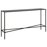 Henley 55'' Wide Rectangular Console Table with Metal Top in Blackened Bronze Henn&Hart