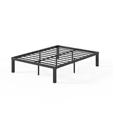 ZINUS Luis 16 Inch QuickLock Metal Platform Bed Frame, Mattress Foundation with Steel Slat Support, No Box Spring Needed, Easy Assembly, Queen, Black ZINUS