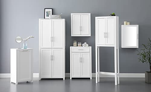 Crosley Furniture Savannah Tall Pantry, White - WoodArtSupply