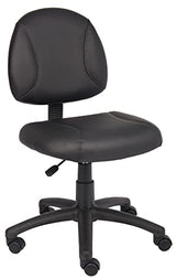 Boss Office Products Posture Task Chair Without Arms in Black, Low-Back (B305) Boss Office Products