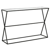 Sabrina 45'' Wide Rectangular Console Table in Blackened Bronze Henn&Hart