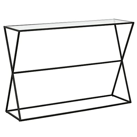 Sabrina 45'' Wide Rectangular Console Table in Blackened Bronze Henn&Hart