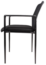 Boss Office Products Stackable Mesh Guest Chair in Black, 250 (B6909-BK)