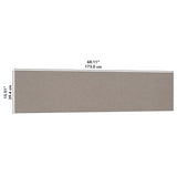 Bush Business Furniture 69W x 16H Acoustic Tackboard in Warm Beige, Polyester Fabric Bulletin Board for 72-inch Hutch Bush Business Furniture