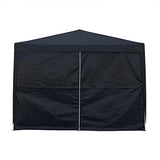Panana Pop Up Gazebo 10''x10'' Waterproof Outdoor Garden Marquee Awning Party Tent Canopy and Carry Bag 3 X 3m (Black) Panana