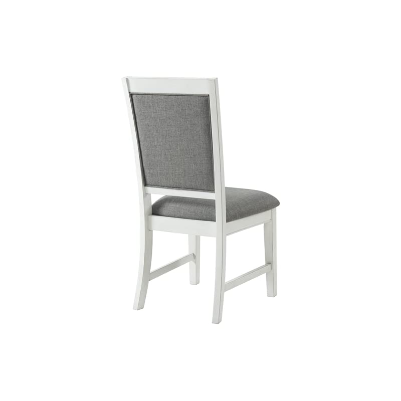 Martin Svensson Home Del Mar Dining Chair (Set of 2) White and Grey Linen
