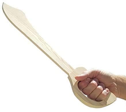 Adventure Awaits! Wooden Toy Sword for Kids | 2 Pack | Scimitar Style Sword of Middle Eastern and Asian Style | Lightweight and Durable for Imaginative Kids | Set of 2 Adventure Awaits!