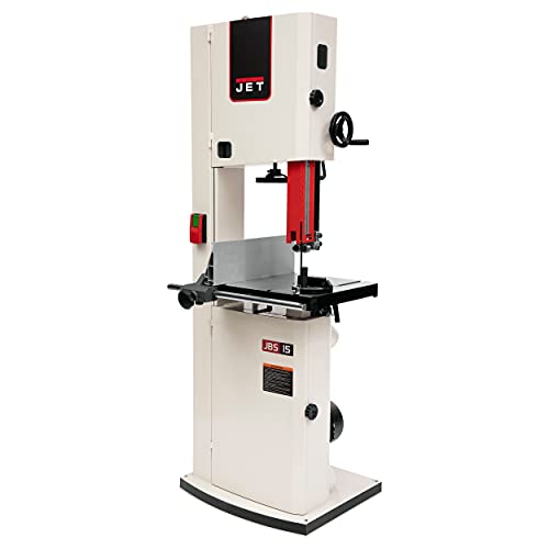 JET 15-Inch Woodworking Bandsaw, 3 HP, 1Ph 230V (JWBS-15-3) - WoodArtSupply