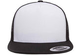 Yupoong Men's YP Classic Trucker Cap Front, Black/White/Black, OSFA Yupoong
