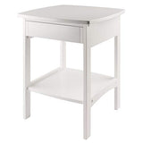 Winsome Wood Claire Accent Table, White Winsome