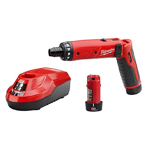 Milwaukee 2101-22 M4 1/4 Hex Screwdriver Kit W/2 Bat - WoodArtSupply