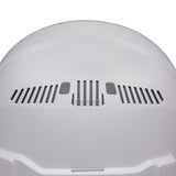 Klein Tools 60407 Hard Hat with Light, Vented Full Brim Style, Padded, Self-Wicking Odor-Resistant Sweatband, White Klein Tools