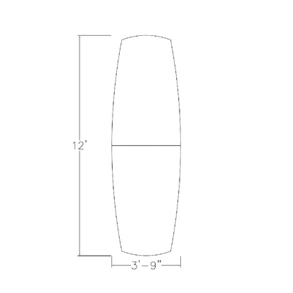 SKUTCHI DESIGNS INC. 12' Modular Arc Boat Conference Table with Data and Electric | Harmony Series | 12 Person Table | White Cypress - WoodArtSupply