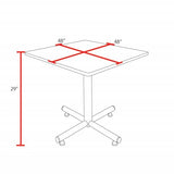 Regency Kobe 42-Inch Round Breakroom Table, Grey Regency Seating