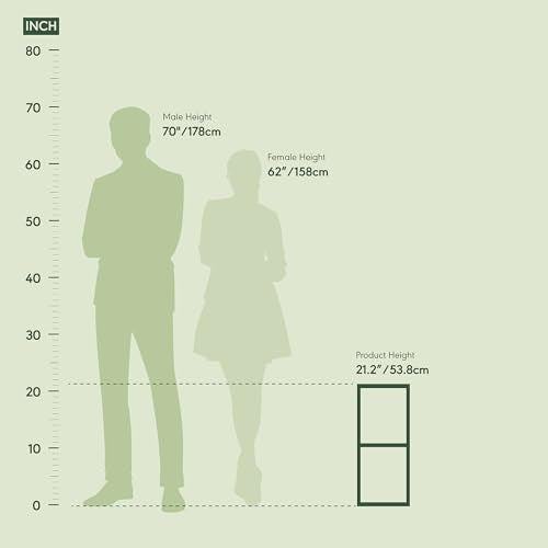 Furinno Fulda Book Shelf, 2-Tier Narrow Bookshelf, Bookcase with 8-in Width Storage Shelf, 9.3 x 7.9 x 21.2, for Living Room, Bedroom, Home Office, White Furinno