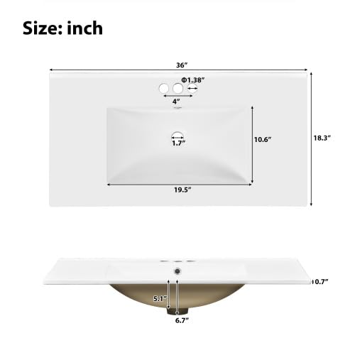 72" Double Sink Bathroom Vanity with Double Sink Set, Wood Modern Bathroom Vanity with Double Sink and Doors,(Mirror not Included) Virubi