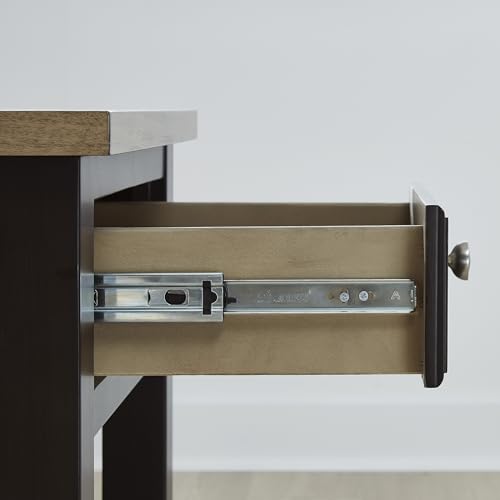 Signature Design by Ashley Drazmine Casual Lift-Top Coffee Table with 4 Drawers and Casters, Dark Brown & Light Brown Signature Design by Ashley
