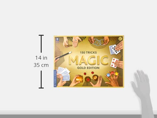 Thames & Kosmos Magic: Gold Edition | Playset with 150 Tricks | 96 Page Full Color Instruction Manual | 42 Props | Video Tutorials | Fun for Kids 8+ Thames & Kosmos