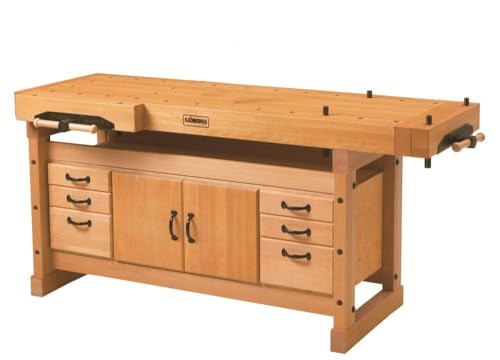 Sjobergs Professional Elite 2000 European Beech Workbench, SJO-99402K (Elite 2000 + Cabinet SM04 + Accessory Kit) Sjobergs