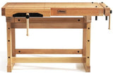 Sjobergs Elite 1500 Beech Woodworking Workbench with Dual Vises, Dog Holes & Modular Accessories – Professional European Shop Bench SJO-66703K (Elite 1500 Workbench + Cabinet SM03) Sjobergs