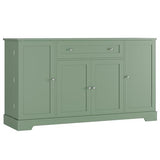 HITHOS 54" Buffet Cabinet with Storage, Modern Kitchen Buffet Sideboard with Drawer, Wood Coffee Bar Station with Adjustable Shelves, Kitchen Storage Cabinet for Living Room, Green HITHOS