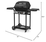Broil-Mate, 24025BMT, Cast 2-Burner, Liquid Propane Gas Grill, Black Broil-Mate