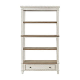 Signature Design by Ashley Realyn French Country 75" Bookcase with Drawer, Chipped White Signature Design by Ashley