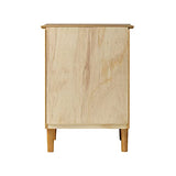 Walker Edison Traditional Wood 1 Drawer Nightstand Side Table Bedroom Storage Drawer and Shelf Bedside End Table, 18 Inch, Caramel Walker Edison