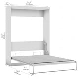 Bestar Pur Queen Murphy Bed, 65-inch Space-Saving Sleeping Arrangement for Multipurpose Area, Bedroom, Guest Room, or Living Room Bestar