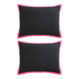 Betsey Johnson - Twin Comforter Set, Bedding Set with Matching Sham & Bonus Soft Throw, Dorm Essentials (Signature Hotel Solid Black) Betsey Johnson