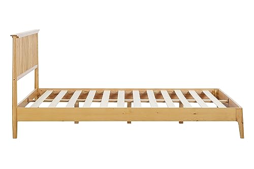 NTC Ruby King Bed Frame in Rustic Oak - Premium Solid Oak & Rubber Wood with Silent Slats and Effortless Assembly - WoodArtSupply