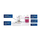Brother Elite PE545 3.7-Inch LCD Touch Display Computerized Embroidery Machine with Sewing Bundle (3 Items)