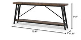 Tribesigns 70.9 Inches Extra Long Sofa Table Behind Couch, Industrial Entry Console Table for Hallway, Entryway & Living Room, Rustic Brown Tribesigns