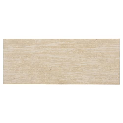 SAFAVIEH Home Collection - Woodrow Faux Travertine Console Table, Minimalist Modern Entryway Accent (CNS7005B) SAFAVIEH