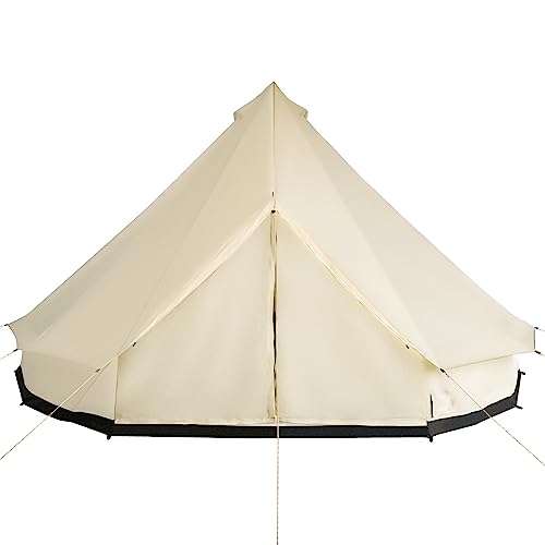 Outsunny 10-Person Yurt Tent Glamping Bell Tent with Spacious Interior, Breathable Waterproof Design, for Family Outdoor Camping, 16' x 16' x 10' Outsunny