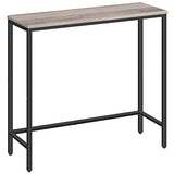 HOOBRO Narrow Console Table, 29.5" Small Entryway Table, Thin Sofa Table, Side Table, Display Table, for Hallway, Bedroom, Living Room, Foyer, Greige and Black BG75XG01 HOOBRO