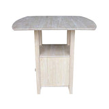 IC International Concepts T-3638DPG Bistro Table, Unfinished IC International Concepts