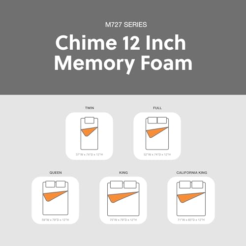 Signature Design by Ashley Twin Size Chime 12 Inch Medium Firm Memory Foam Mattress with Green Tea & Charcoal Gel Signature Design by Ashley